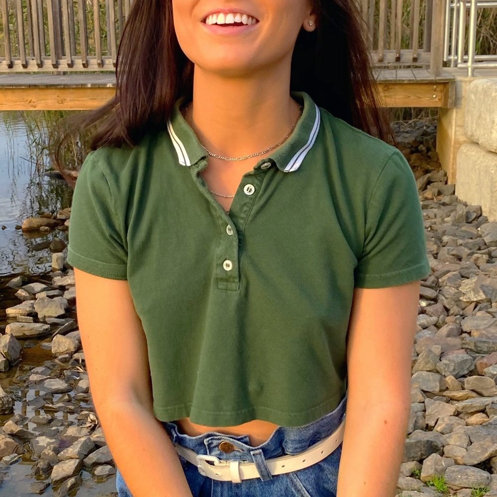 Cropped Collar Shirt